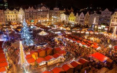Pilsen bei Nacht