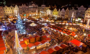 Pilsen bei Nacht